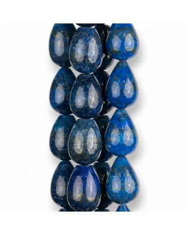 Lapislazzuli Blu Naturale Gocce Briolette Lisce 13x18mm-LAPISLAZZULI BLU NATURALE | Worldofjewel.com