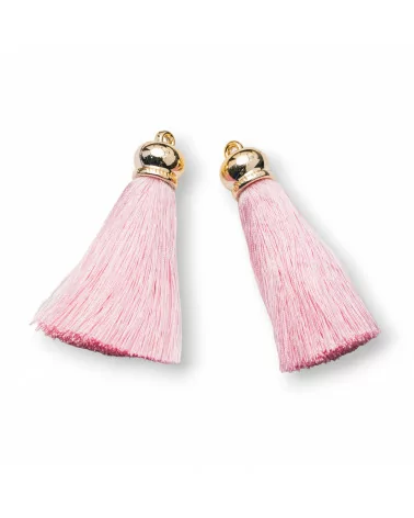 Nappine Con Coppetta Di Ottone 16x70mm 6pz Dorato Rosa-NAPPINE | Worldofjewel.com