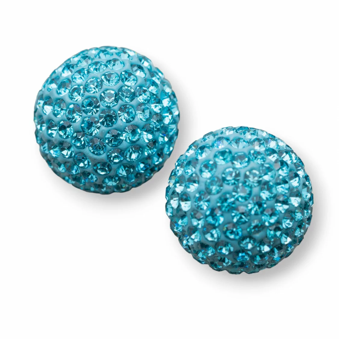 Palline Di Strass Mezzo Foro Tondo 16mm 6pz Celeste-COMPONENTI DI CRISTALLI E STRASS | Worldofjewel.com