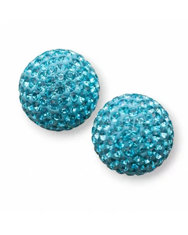 Palline Di Strass Mezzo Foro Tondo 16mm 6pz Celeste-COMPONENTI DI CRISTALLI E STRASS | Worldofjewel.com