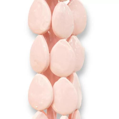 Perle Di Maiorca Rosa Pastello Gocce Piatto Barocca 20x30mm-PERLE ROSA PASTELLO | Worldofjewel.com