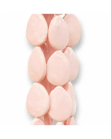 Perle Di Maiorca Rosa Pastello Gocce Piatto Barocca 20x30mm-PERLE ROSA PASTELLO | Worldofjewel.com