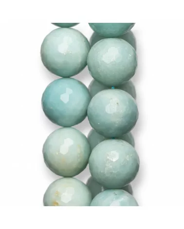 Amazzonite Perlina Tonda Sfaccettata 20mm-AMAZONITE CLASSICA | Worldofjewel.com