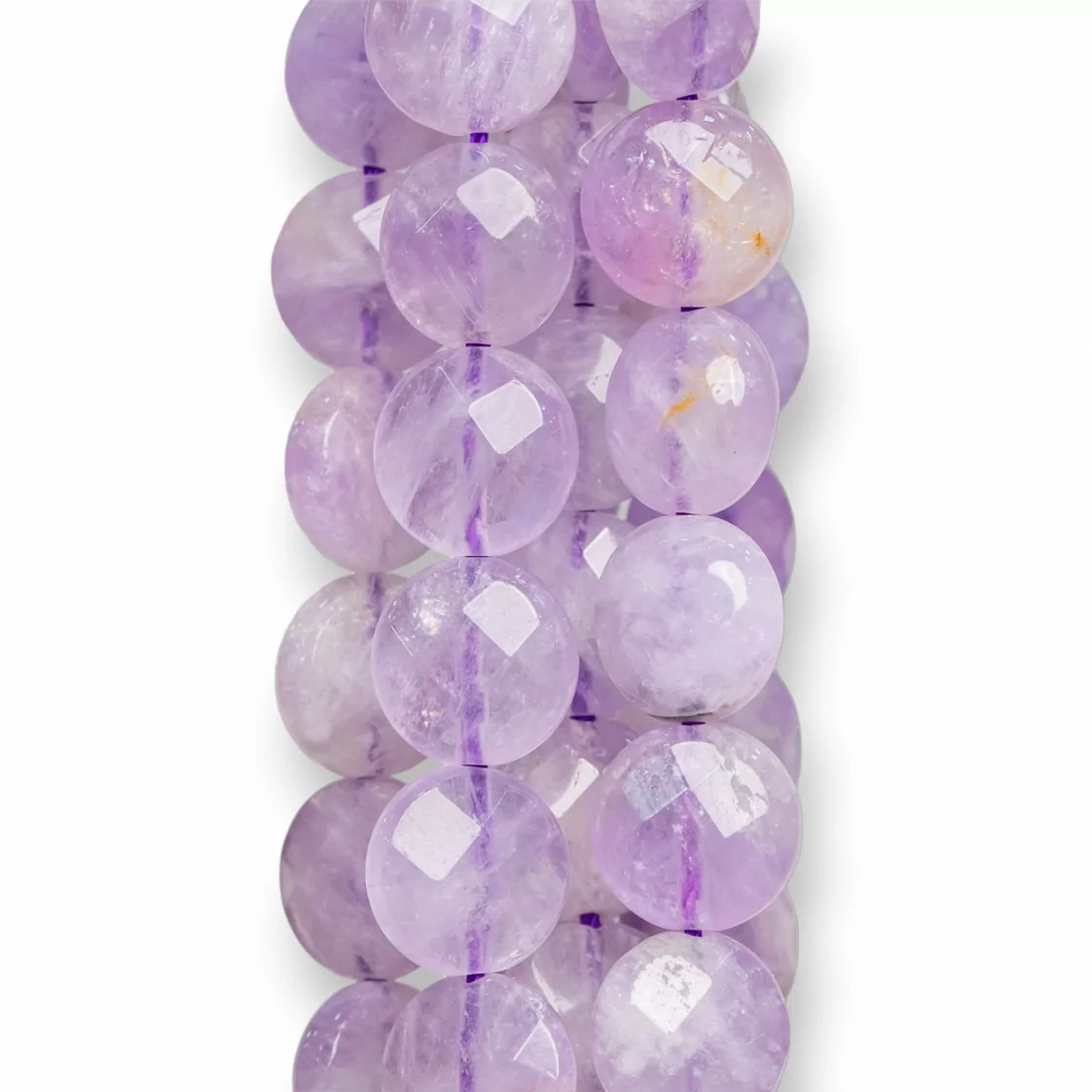 Ametista Lavanda Tondo Piatto Sfaccettato 10mm-AMETISTA LAVANDA | Worldofjewel.com