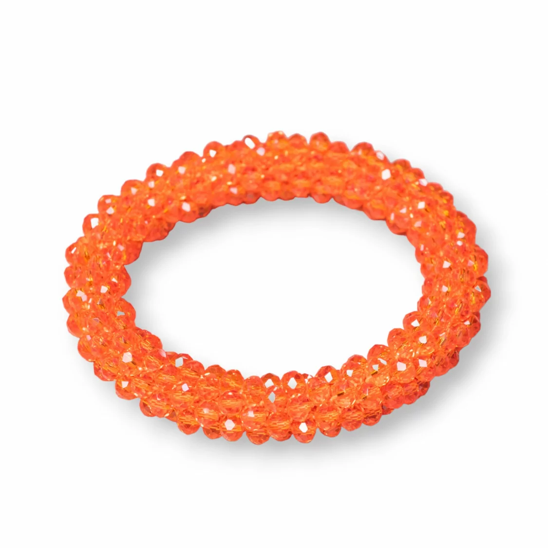 Bracciale Elastico Di Cristalli Intrecciati 10mm Con Cristalli da 4,5mm 1pz MOD18-BRACCIALI DI CRISTALLI | Worldofjewel.com