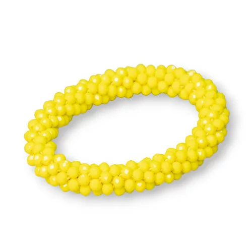 Bracciale Elastico Di Cristalli Intrecciati 10mm Con Cristalli da 4,5mm 1pz MOD2-BRACCIALI DI CRISTALLI | Worldofjewel.com