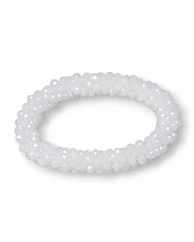 Bracciale Elastico Di Cristalli Intrecciati 10mm Con Cristalli da 4,5mm 1pz MOD46-BRACCIALI DI CRISTALLI | Worldofjewel.com