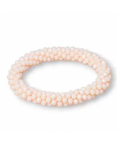 Bracciale Elastico Di Cristalli Intrecciati 10mm Con Cristalli da 4,5mm 1pz MOD52-BRACCIALI DI CRISTALLI | Worldofjewel.com