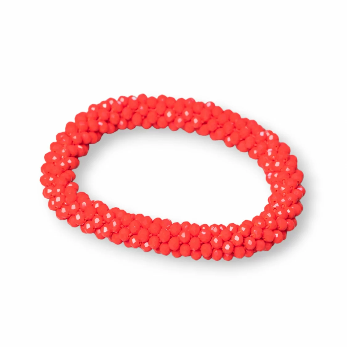 Bracciale Elastico Di Cristalli Intrecciati 9mm Con Cristalli da 3,5mm 1pz-BRACCIALI DI CRISTALLI | Worldofjewel.com