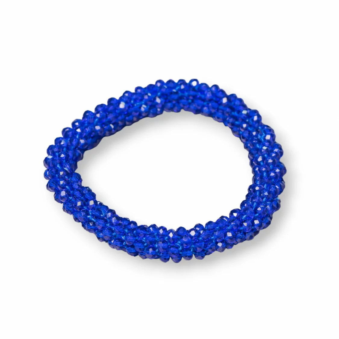 Bracciale Elastico Di Cristalli Intrecciati 9mm Con Cristalli da 3,5mm 1pz MOD13-BRACCIALI DI CRISTALLI | Worldofjewel.com