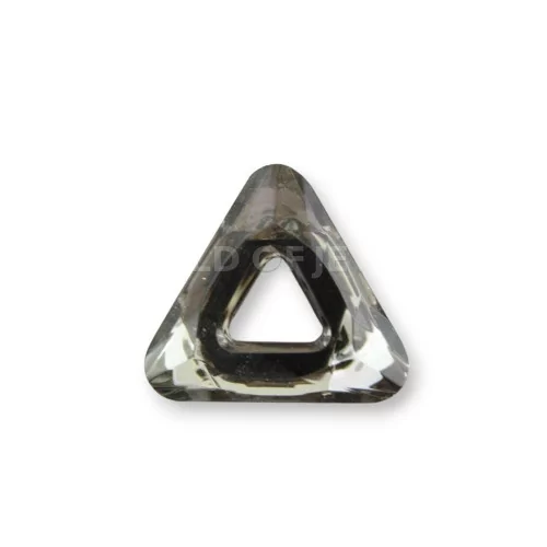 Componente Di Cristallo Triangolo 27mm 12pz - Grigio-CRISTALLI FORME | Worldofjewel.com