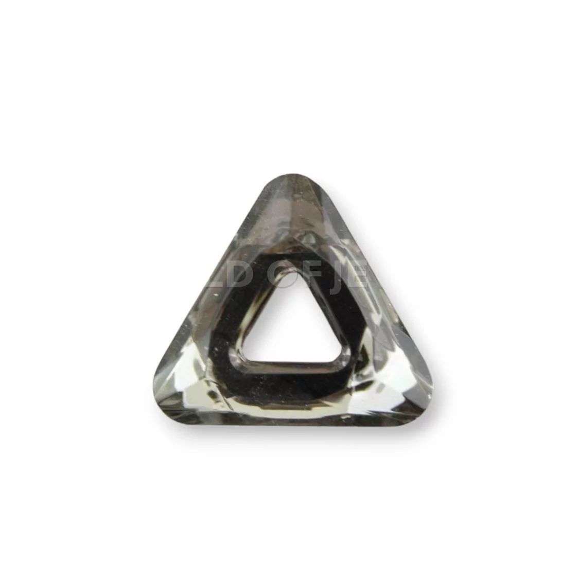 Componente Di Cristallo Triangolo 27mm 12pz - Grigio-CRISTALLI FORME | Worldofjewel.com