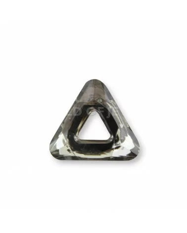 Componente Di Cristallo Triangolo 27mm 12pz - Grigio-CRISTALLI FORME | Worldofjewel.com