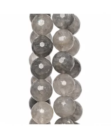 Quarzo Grigio Perlina Tonda Sfaccettata 6mm-QUARZO GRIGIO | Worldofjewel.com