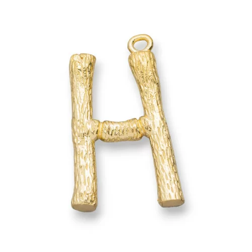 Componente Pendente Di Bronzo Lettere Alfabeto 15pz 15-24mm H-CIONDOLI DI OTTONE | Worldofjewel.com