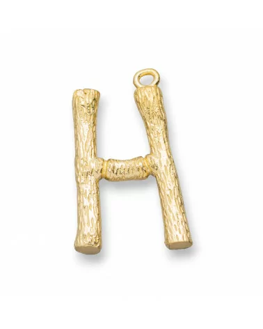 Componente Pendente Di Bronzo Lettere Alfabeto 15pz 15-24mm H-CIONDOLI DI OTTONE | Worldofjewel.com