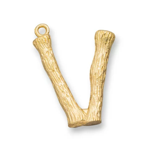 Componente Pendente Di Bronzo Lettere Alfabeto 15pz 15-24mm V-CIONDOLI DI OTTONE | Worldofjewel.com