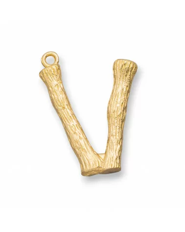 Componente Pendente Di Bronzo Lettere Alfabeto 15pz 15-24mm V-CIONDOLI DI OTTONE | Worldofjewel.com