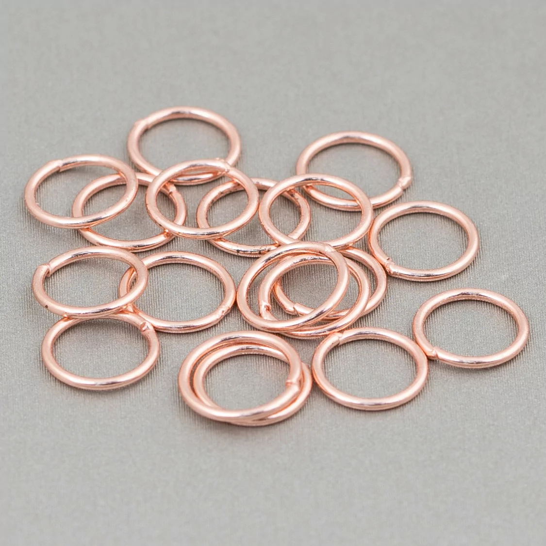 Contromaglia Anellini Di Argento 925 Saldati 6mm Filo 0,8mm 5gr Oro Rosa-ANELLINI SALDATI | Worldofjewel.com