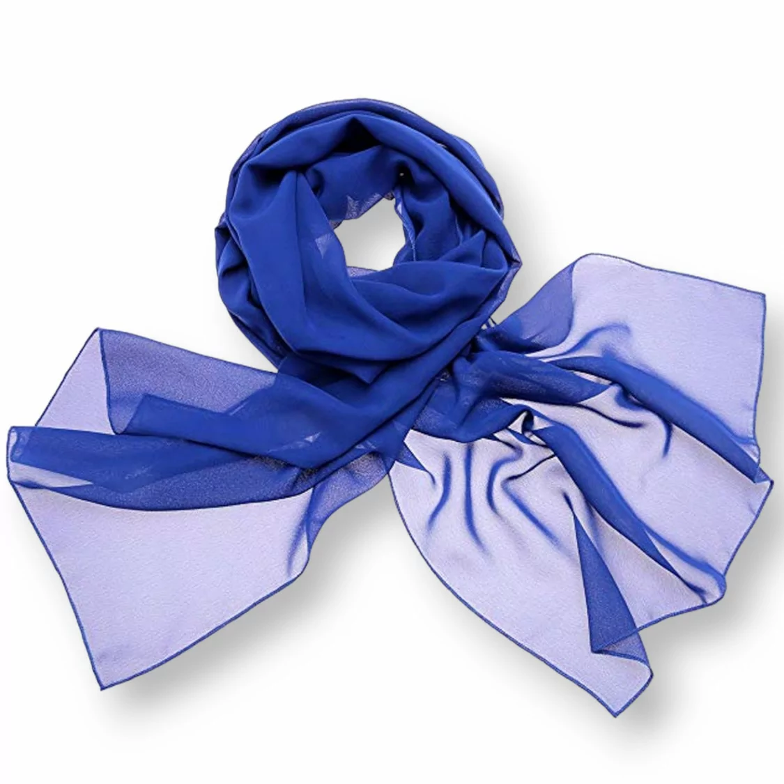 Foulard 90x180cm Silk Feeling 1pz Blu-FOULARD | Worldofjewel.com