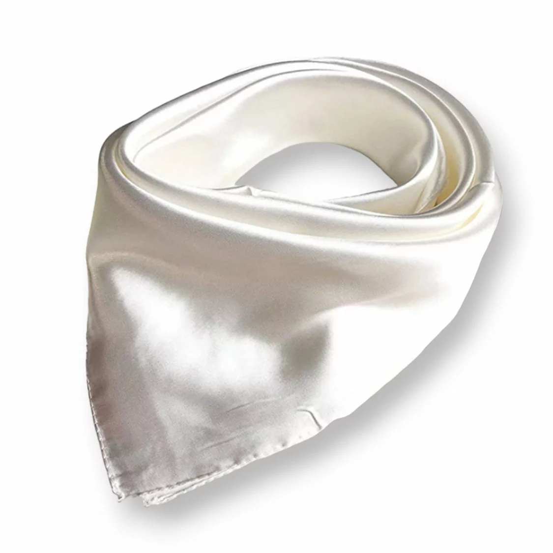 Foulard 90x90cm Monocolore 1pz Bianco-FOULARD | Worldofjewel.com