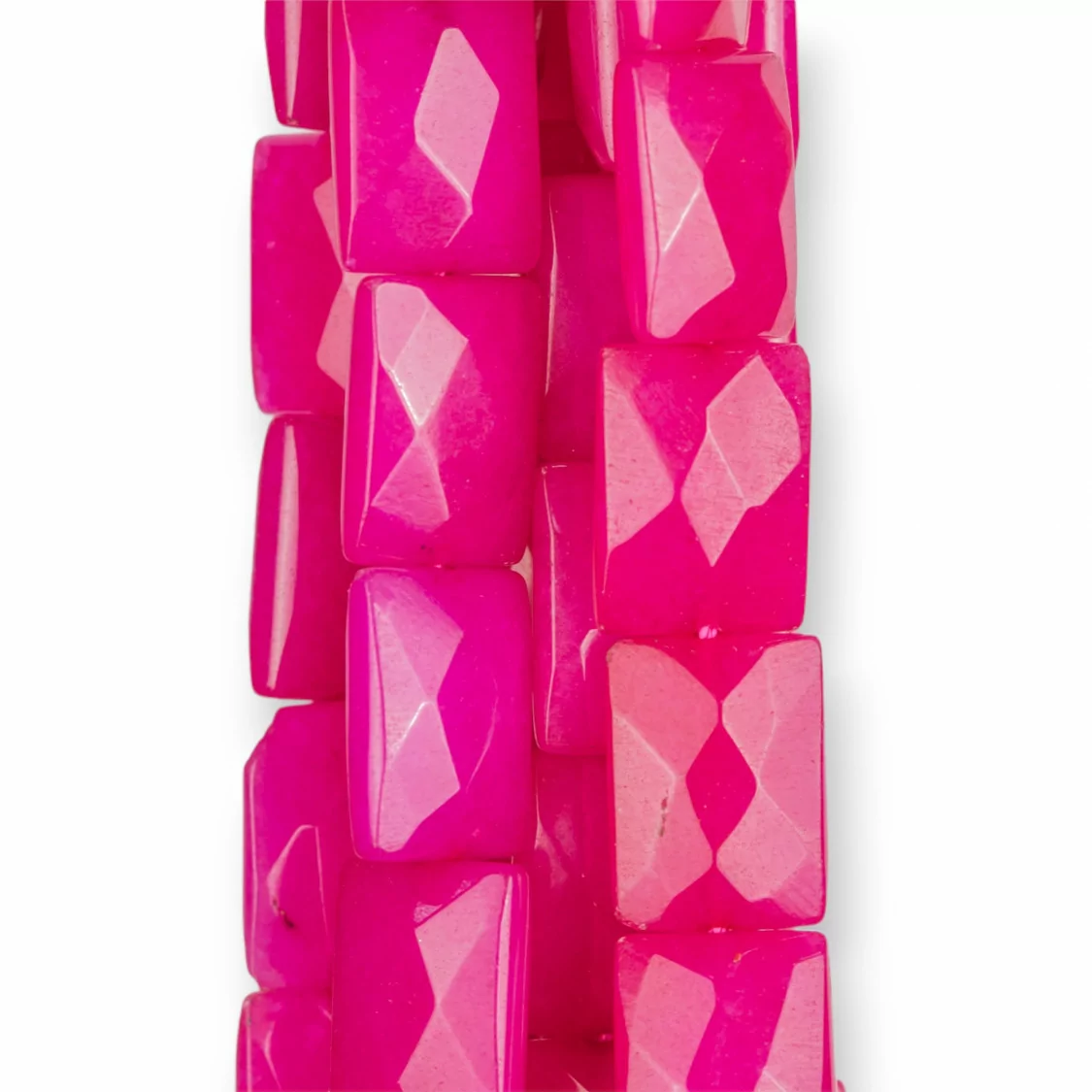 Giada Fucsia Rettangolo Piatto Sfaccettato 10x14mm-GIADA FUCSIA | Worldofjewel.com