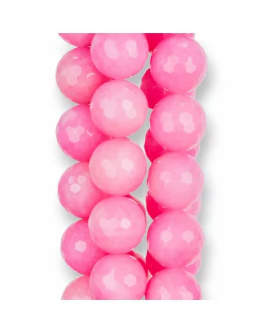 Giada Fucsia Perlina Tonda Sfaccettata 18mm Chiaro Rosa-GIADA FUCSIA | Worldofjewel.com