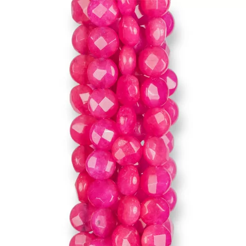 Giada Fucsia Tondo Piatto Sfaccettato 8mm-GIADA FUCSIA | Worldofjewel.com