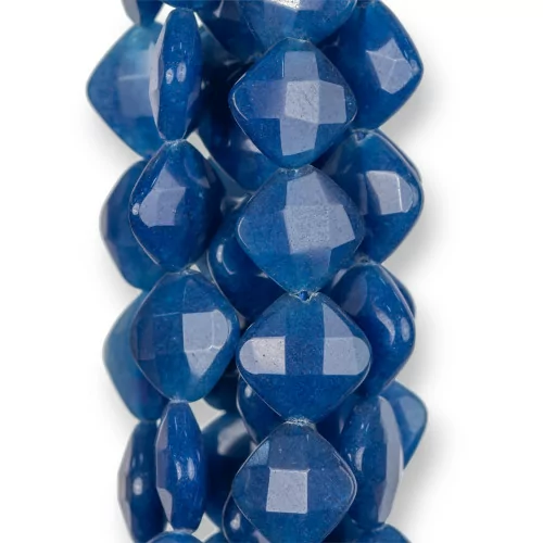 Giada Blu Lapis Rombo Piatto Sfaccettato 18mm Chiaro-GIADA BLU | Worldofjewel.com