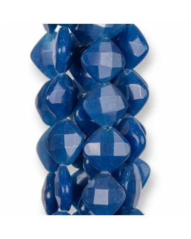 Giada Blu Lapis Rombo Piatto Sfaccettato 18mm Chiaro-GIADA BLU | Worldofjewel.com