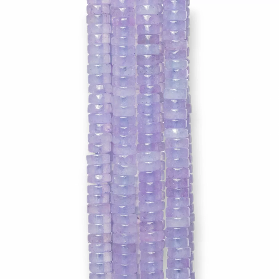 Giada Lavanda Rondelle Tubolare Lisce 4x2mm-GIADA VIOLA | Worldofjewel.com