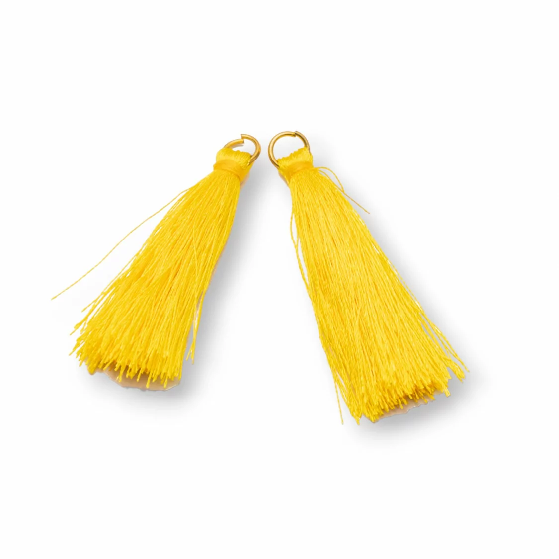 Nappine Con Anellino Di Ottone 4cm 25pz Giallo-NAPPINE | Worldofjewel.com