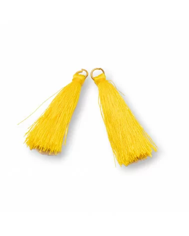 Nappine Con Anellino Di Ottone 4cm 25pz Giallo-NAPPINE | Worldofjewel.com