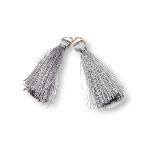 Nappine Con Anellino Di Ottone 4cm 25pz Grigio-NAPPINE | Worldofjewel.com