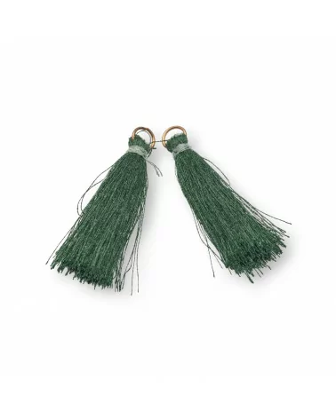 Nappine Con Anellino Di Ottone 4cm 25pz Verde-NAPPINE | Worldofjewel.com