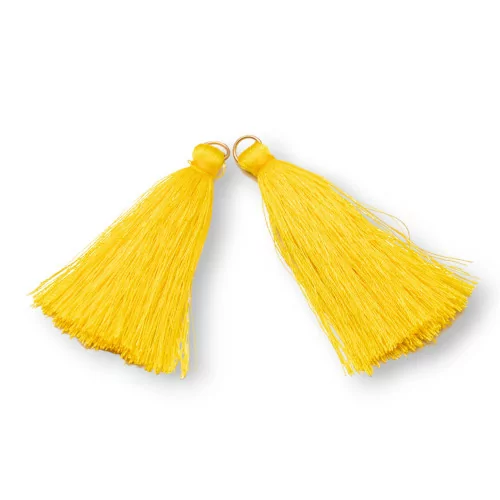 Nappine Con Anellino Di Ottone 6cm 15pz Giallo-NAPPINE | Worldofjewel.com