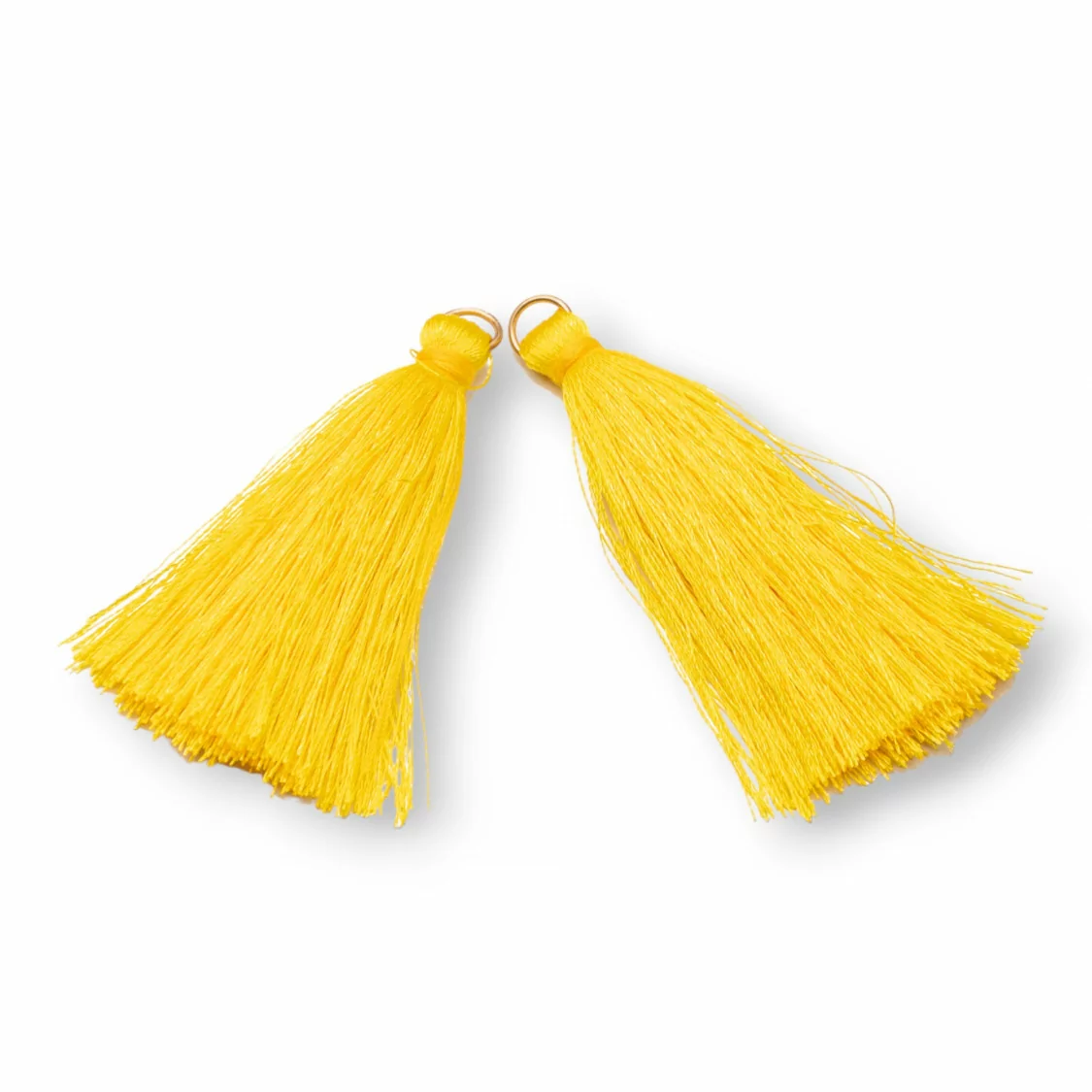 Nappine Con Anellino Di Ottone 6cm 15pz Giallo-NAPPINE | Worldofjewel.com