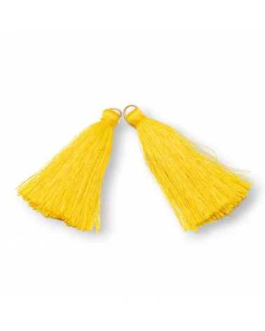 Nappine Con Anellino Di Ottone 6cm 15pz Giallo-NAPPINE | Worldofjewel.com