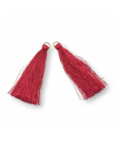 Nappine Con Anellino Di Ottone 6cm 15pz Rosso-NAPPINE | Worldofjewel.com