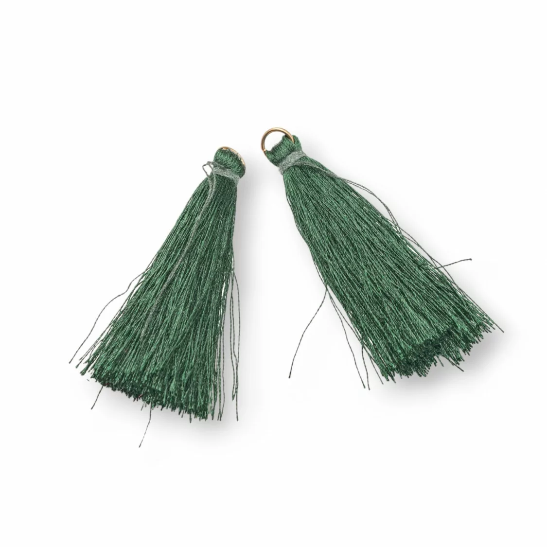 Nappine Con Anellino Di Ottone 6cm 15pz Verde-NAPPINE | Worldofjewel.com