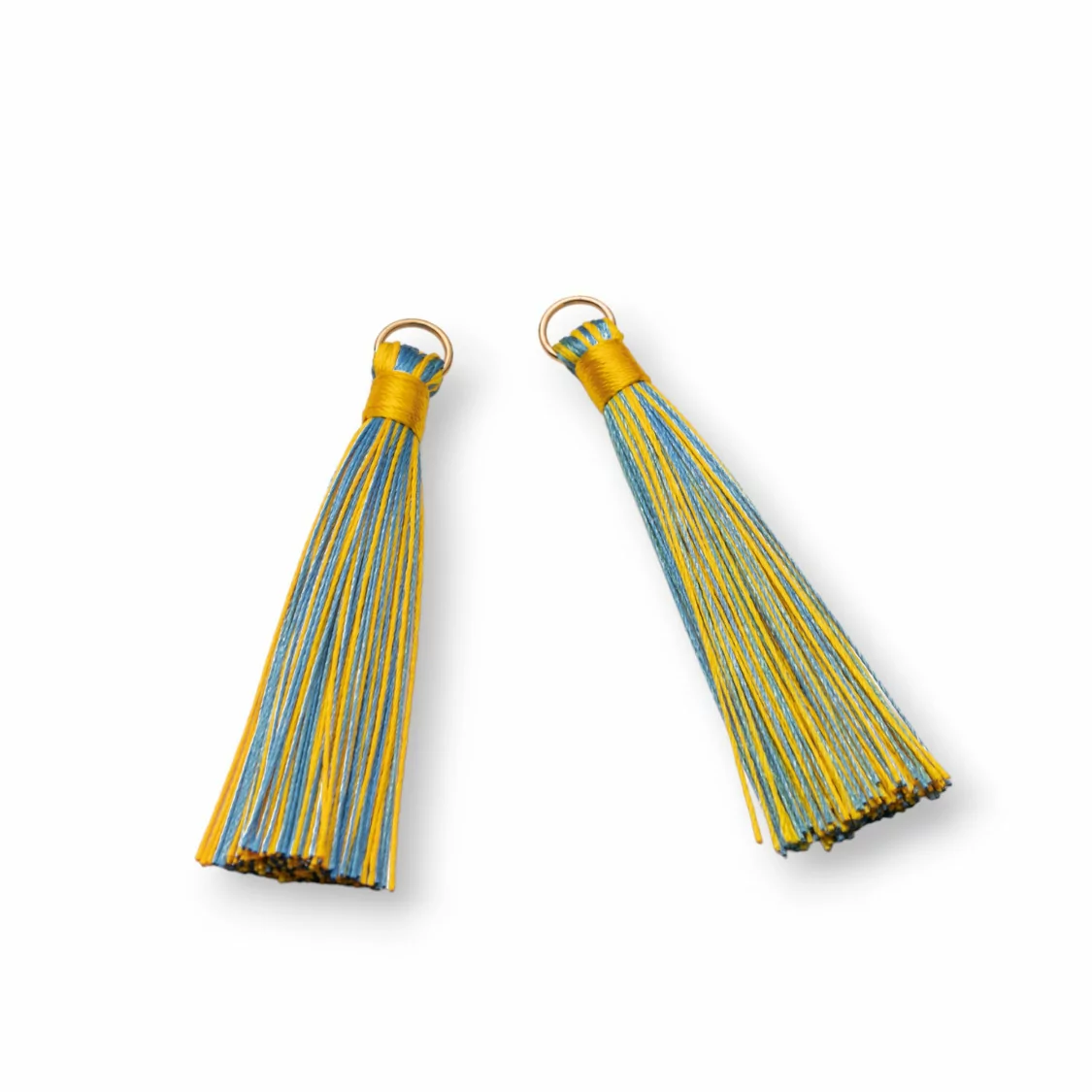 Nappine Con Anellino Di Ottone Dorato 10x80mm 20pz Blu e Giallo-NAPPINE | Worldofjewel.com