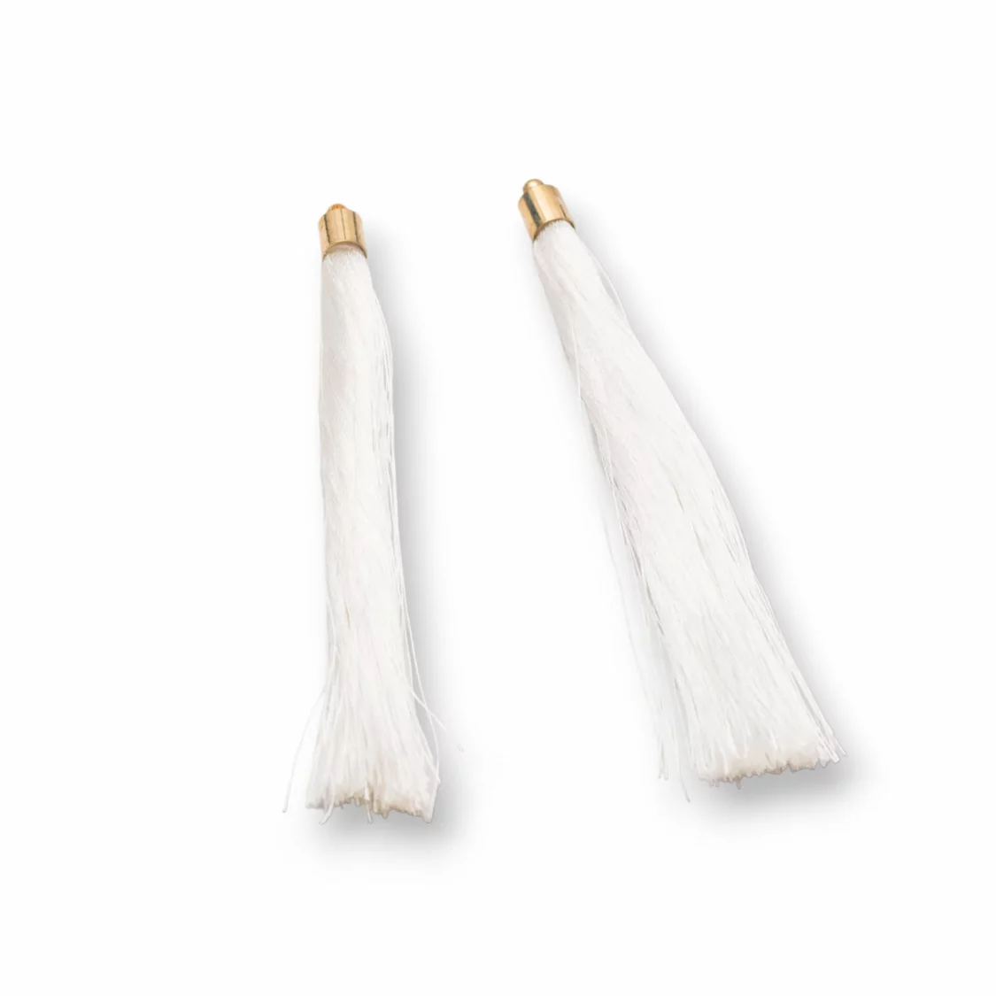 Nappine Con Coppetta Di Ottone 10cm 10pz Dorato Bianco-NAPPINE | Worldofjewel.com