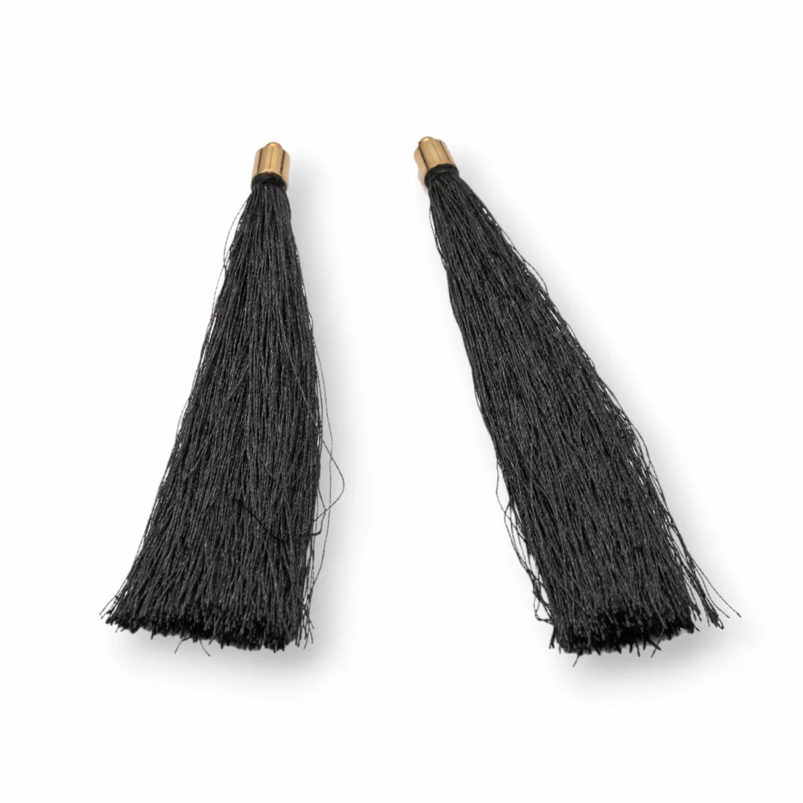 Nappine Con Coppetta Di Ottone 10cm 10pz Dorato Nero-NAPPINE | Worldofjewel.com