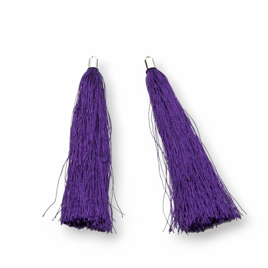 Nappine Con Coppetta Di Ottone 10cm 10pz Rodiato Viola-NAPPINE | Worldofjewel.com