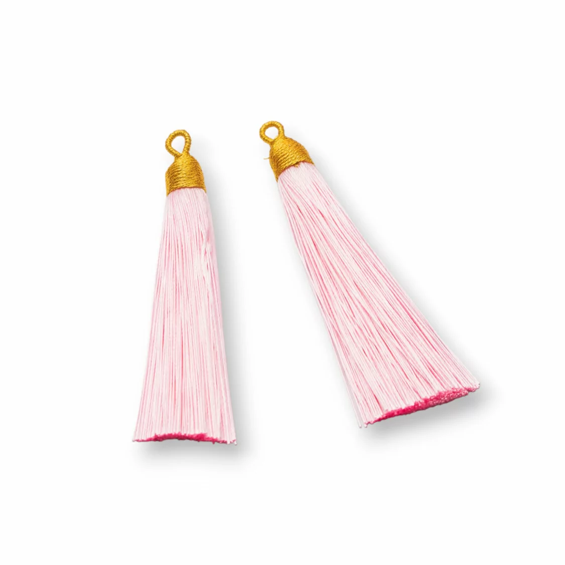 Nappine Con Coppetta Ricamata Dorata 10x85mm 20pz Rosa-NAPPINE | Worldofjewel.com