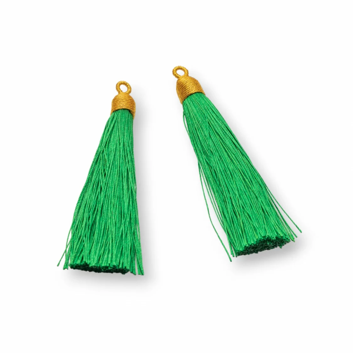 Nappine Con Coppetta Ricamata Dorata 10x85mm 20pz Verde Chiaro-NAPPINE | Worldofjewel.com