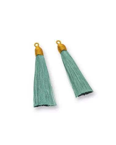 Nappine Con Coppetta Ricamata Dorata 10x85mm 20pz Verde Ottanio Chiaro-NAPPINE | Worldofjewel.com