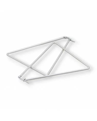 Orecchini Di Acciaio Liscio A Triangolo 55mm 4Paia-ORECCHINI DI ACCIAIO | Worldofjewel.com