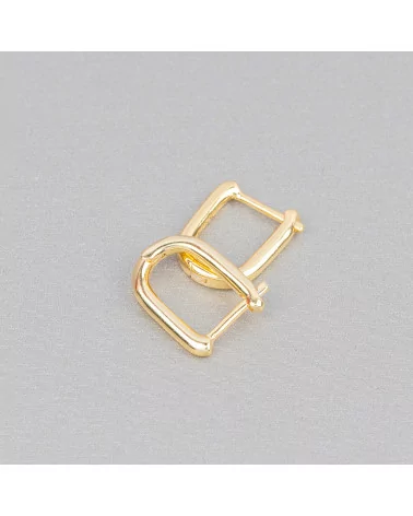 Base Per Orecchini Di Argento 925 Perno Chiuso Liscio 12x14mm 3 Paia Dorato-BASI DI ARGENTO 925 | Worldofjewel.com