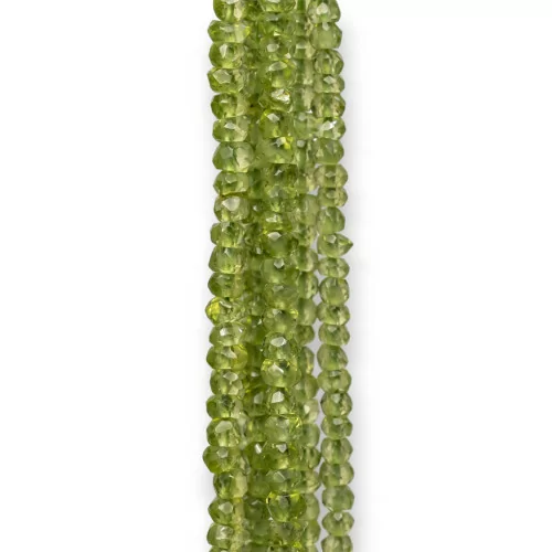 Pietre Indiane MachineCut Rondelle Sfaccettate 2,5-3,0mm Peridoto-PIETRE INDIANE | Worldofjewel.com